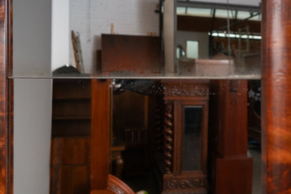 Biedermeier Spiegel mit Konsole in Mahagoni - Mitte des 19.Jahrhunderts