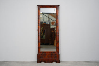 Biedermeier Spiegel mit Konsole in Mahagoni - Mitte des 19.Jahrhunderts