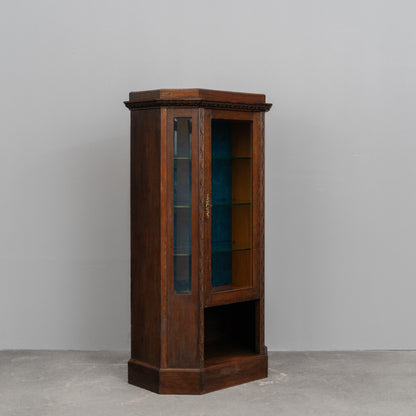 Jugendstil Vitrine in Eiche - Anfang des 20.Jahrhunderts