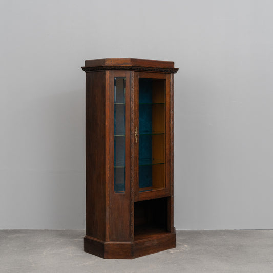 Jugendstil Vitrine in Eiche - Anfang des 20.Jahrhunderts