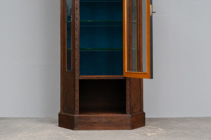 Jugendstil Vitrine in Eiche - Anfang des 20.Jahrhunderts