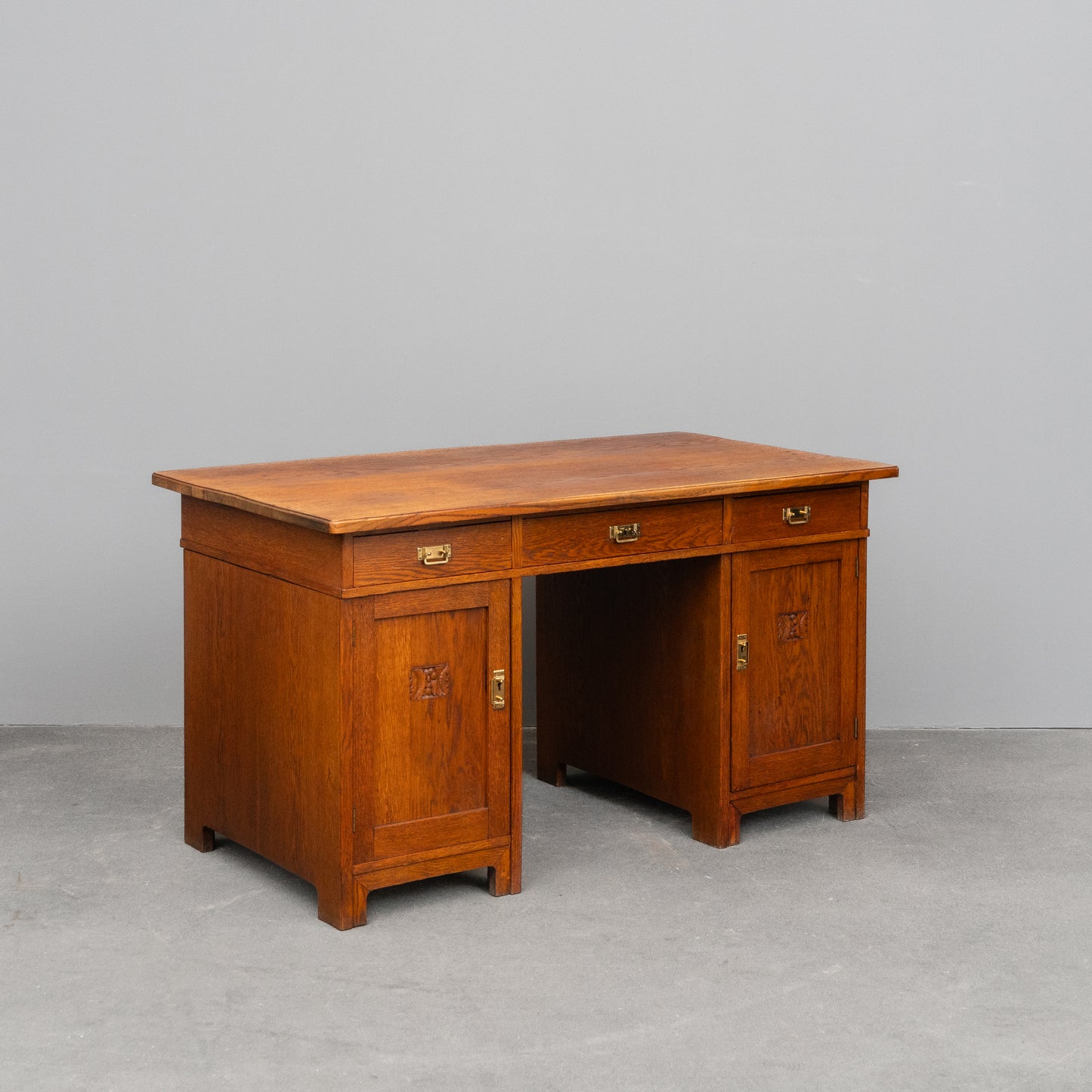 Jugendstil Schreibtisch in Eiche - Anfang des 20.Jahrhunderts