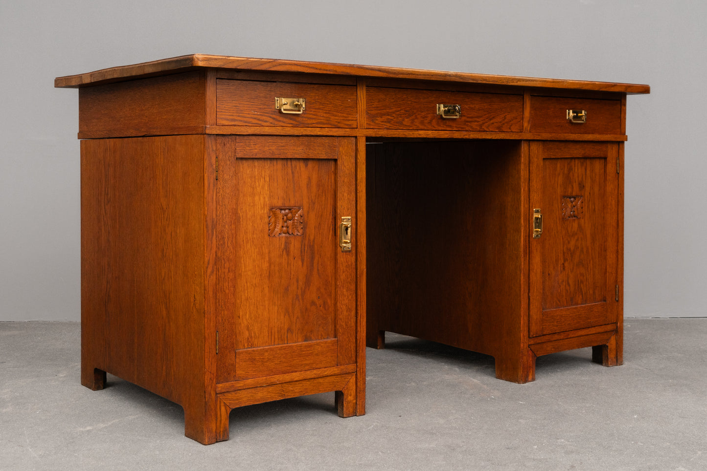 Jugendstil Schreibtisch in Eiche - Anfang des 20.Jahrhunderts