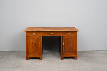 Jugendstil Schreibtisch in Eiche - Anfang des 20.Jahrhunderts