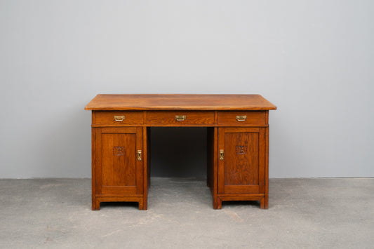 Jugendstil Schreibtisch in Eiche - Anfang des 20.Jahrhunderts