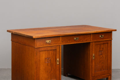 Jugendstil Schreibtisch in Eiche - Anfang des 20.Jahrhunderts