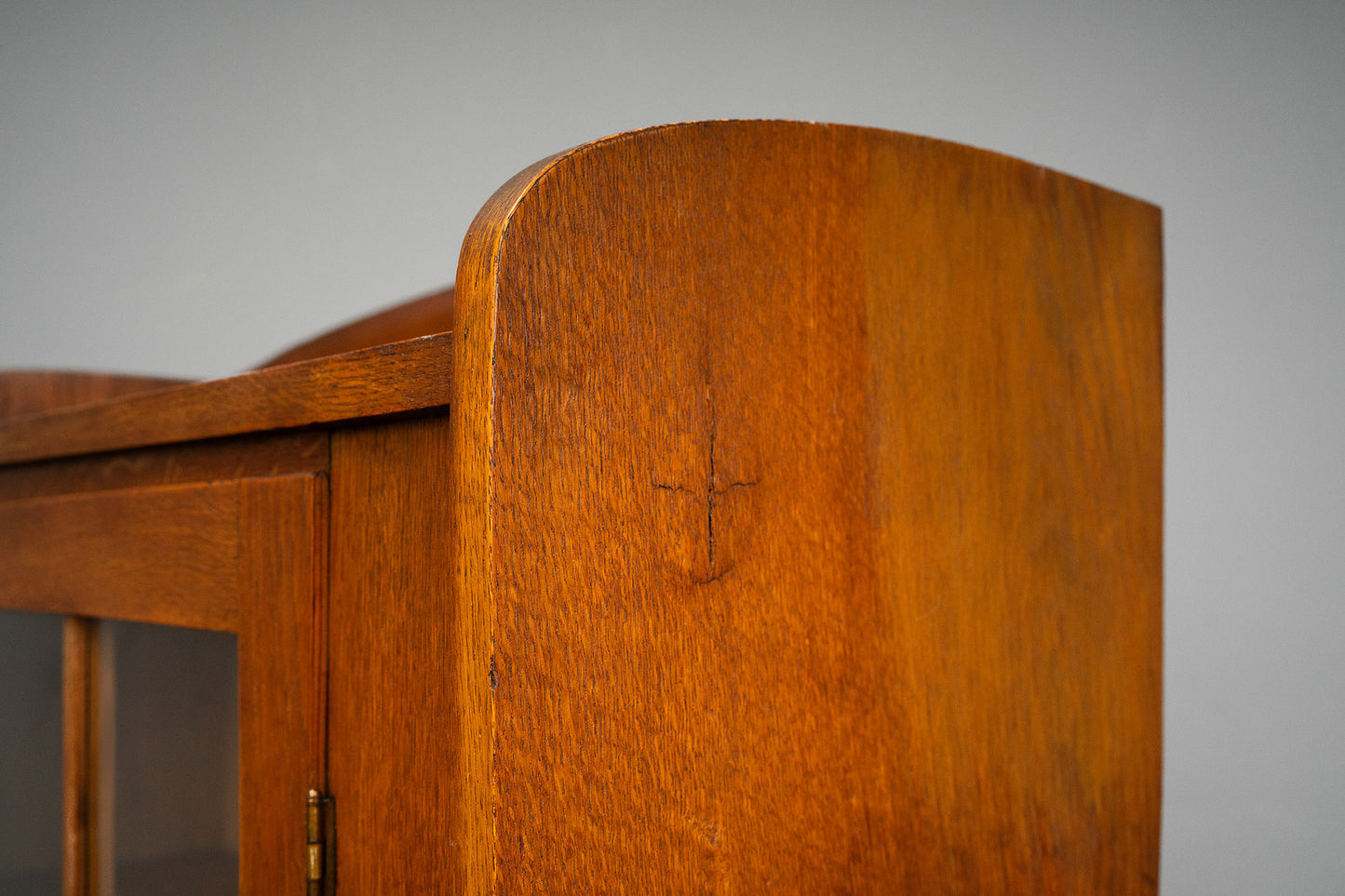 Kleiner Jugendstil Bücherschrank in Eiche - 1.Hälfte des 20.Jahrhunderts