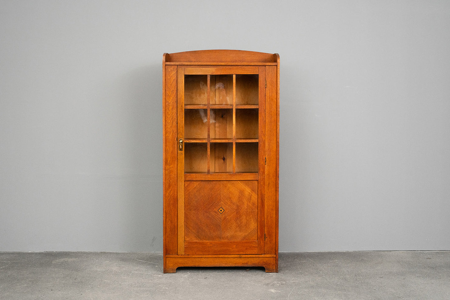 Kleiner Jugendstil Bücherschrank in Eiche - 1.Hälfte des 20.Jahrhunderts