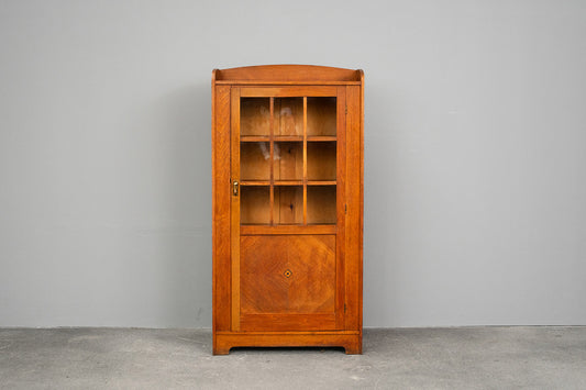 Kleiner Jugendstil Bücherschrank in Eiche - 1.Hälfte des 20.Jahrhunderts