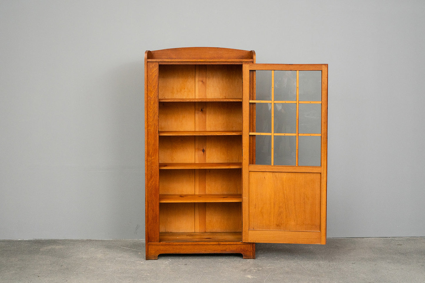 Kleiner Jugendstil Bücherschrank in Eiche - 1.Hälfte des 20.Jahrhunderts