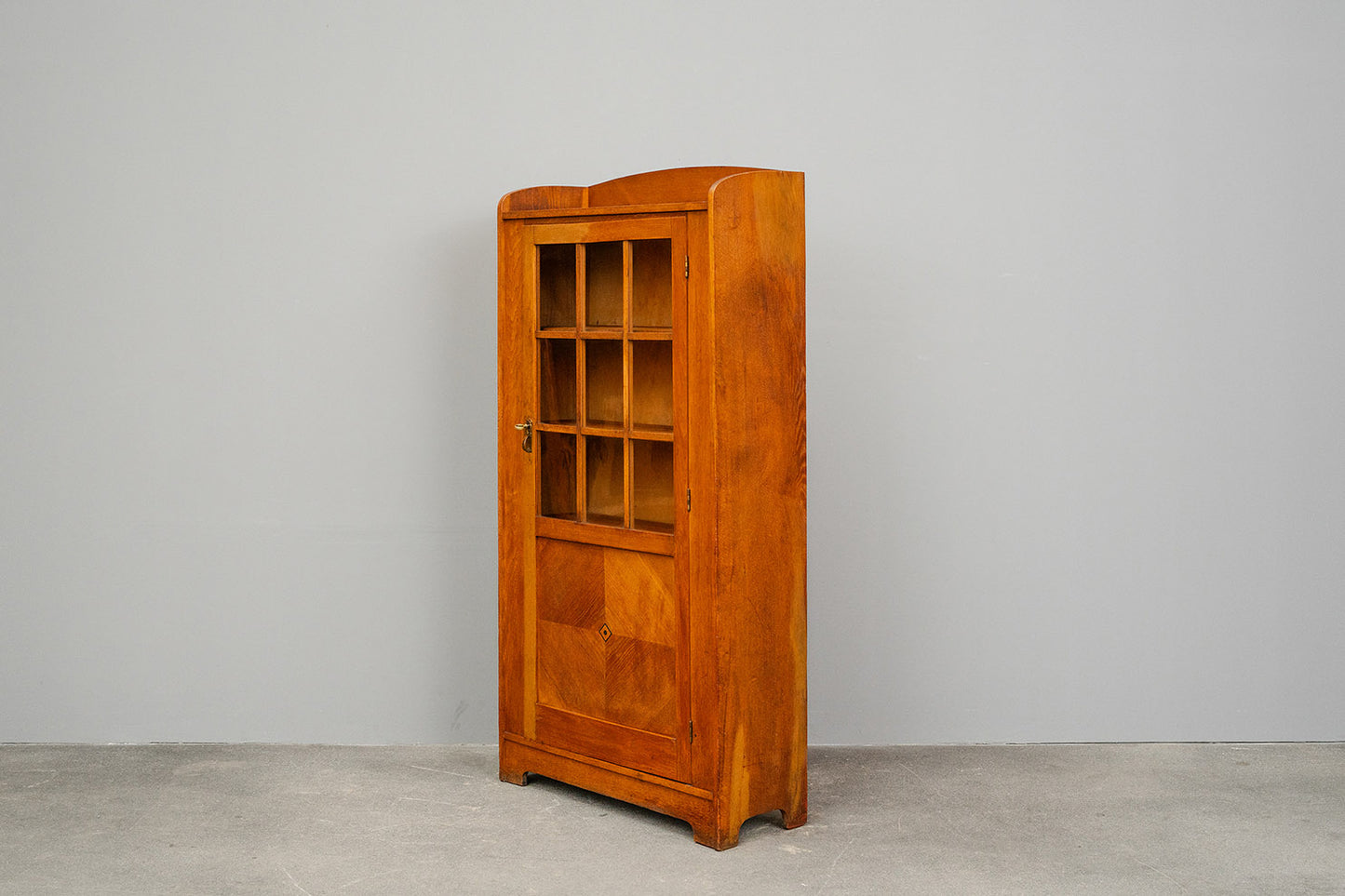 Kleiner Jugendstil Bücherschrank in Eiche - 1.Hälfte des 20.Jahrhunderts