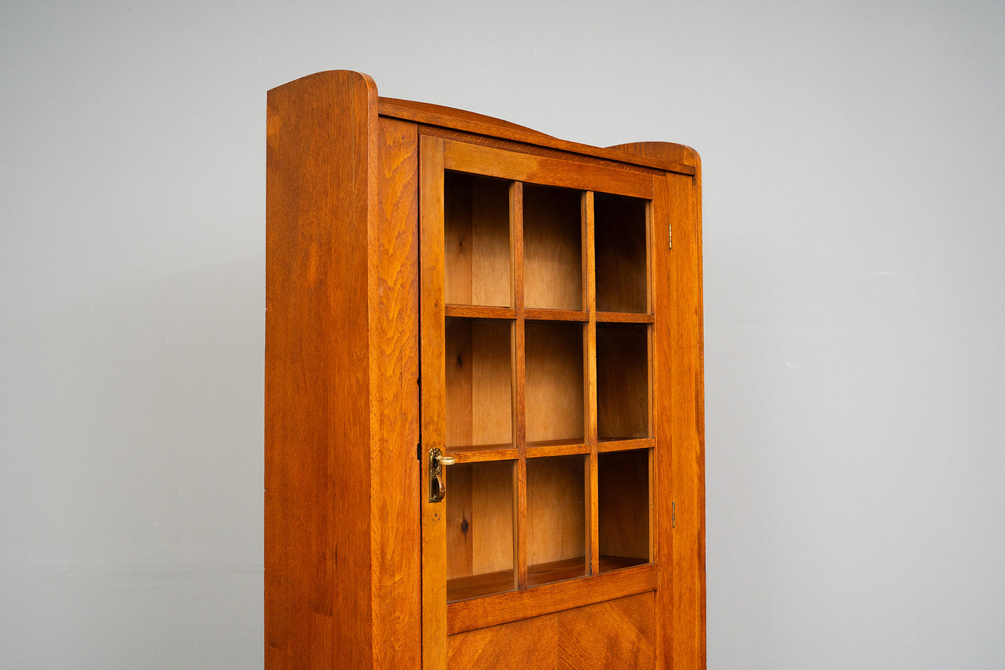 Kleiner Jugendstil Bücherschrank in Eiche - 1.Hälfte des 20.Jahrhunderts