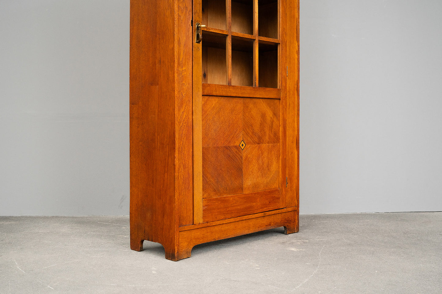 Kleiner Jugendstil Bücherschrank in Eiche - 1.Hälfte des 20.Jahrhunderts