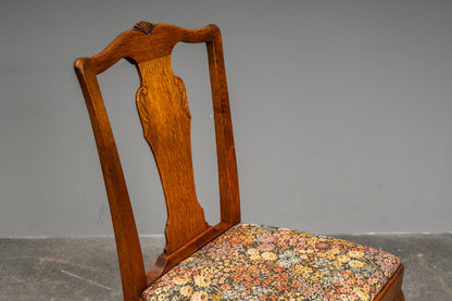Jugendstil 4er Set Stühle in Eiche - Anfang des 20.Jahrhunderts