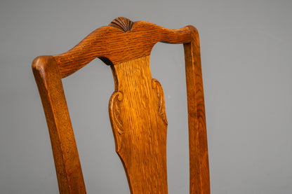 Jugendstil 4er Set Stühle in Eiche - Anfang des 20.Jahrhunderts