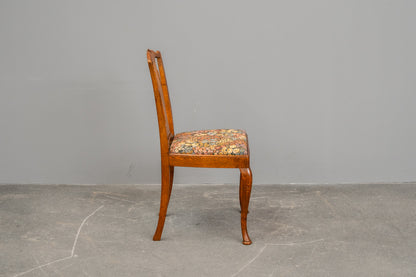 Jugendstil 4er Set Stühle in Eiche - Anfang des 20.Jahrhunderts