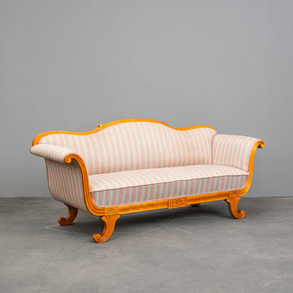 Biedermeier Stil Sofa in Birke - 1.Hälfte des 20.Jahrhunderts