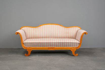 Biedermeier Stil Sofa in Birke - 1.Hälfte des 20.Jahrhunderts
