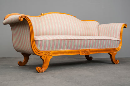 Biedermeier Stil Sofa in Birke - 1.Hälfte des 20.Jahrhunderts
