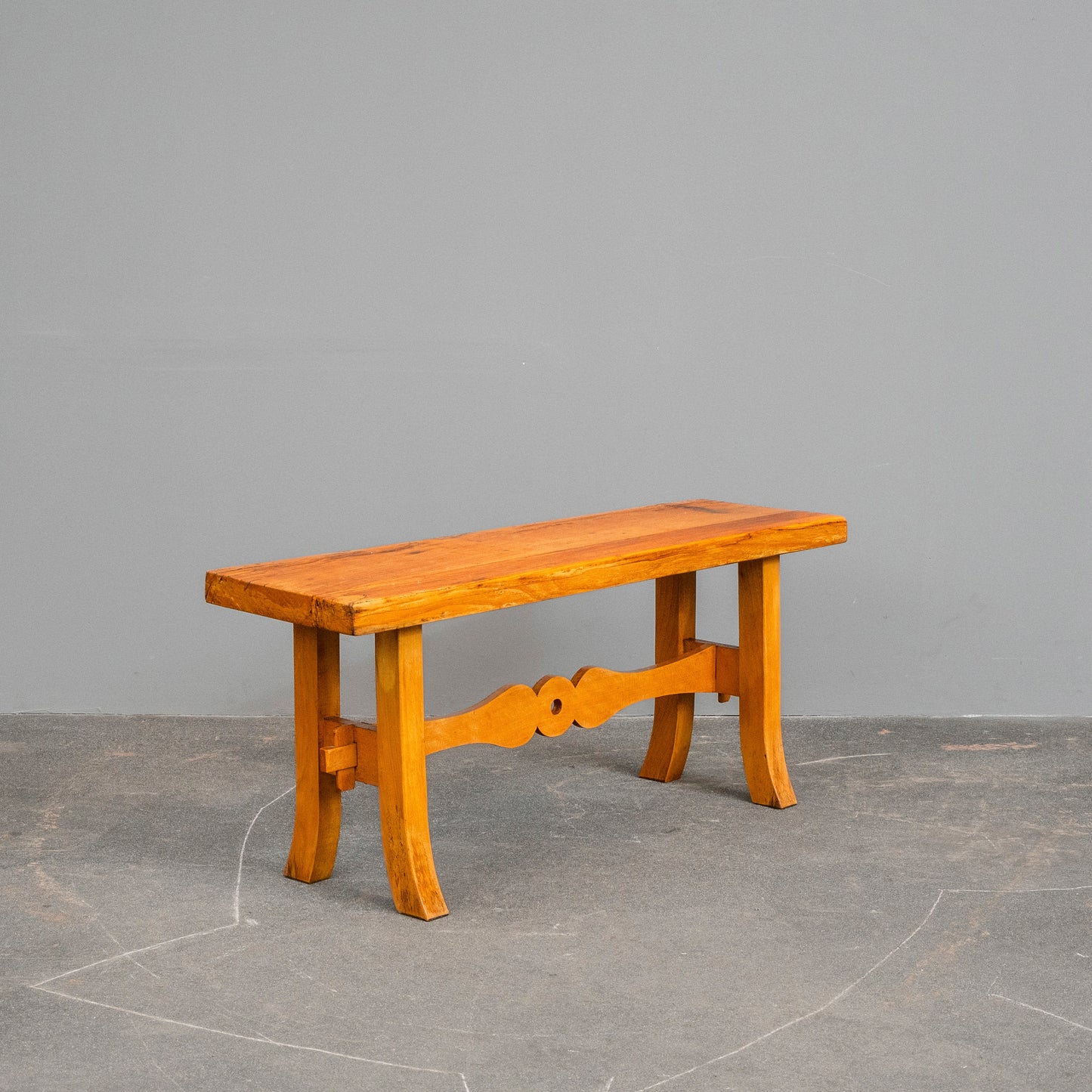 Biedermeier Stil Sitzbank in Buche - 1.Hälfte des 20.Jahrhunderts