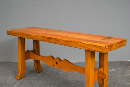 Biedermeier Stil Sitzbank in Buche - 1.Hälfte des 20.Jahrhunderts