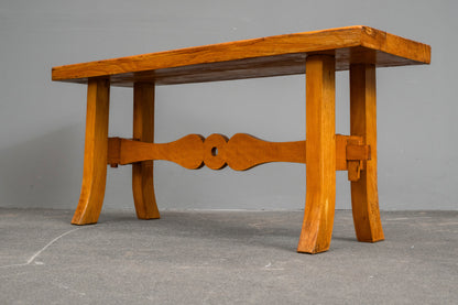 Biedermeier Stil Sitzbank in Buche - 1.Hälfte des 20.Jahrhunderts