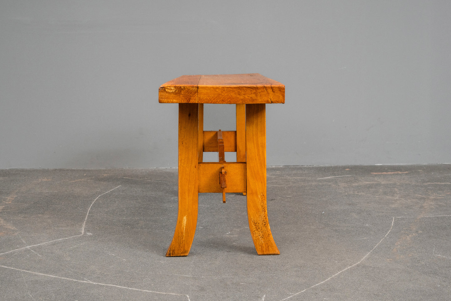 Biedermeier Stil Sitzbank in Buche - 1.Hälfte des 20.Jahrhunderts