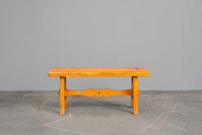 Biedermeier Stil Sitzbank in Buche - 1.Hälfte des 20.Jahrhunderts