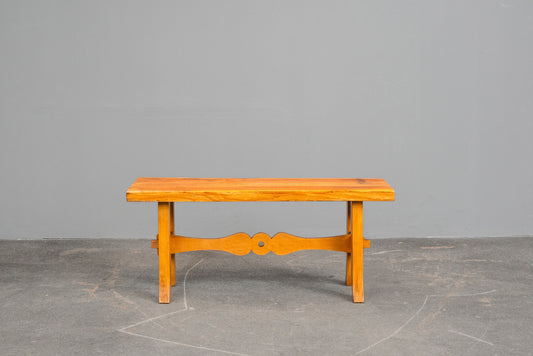 Biedermeier Stil Sitzbank in Buche - 1.Hälfte des 20.Jahrhunderts