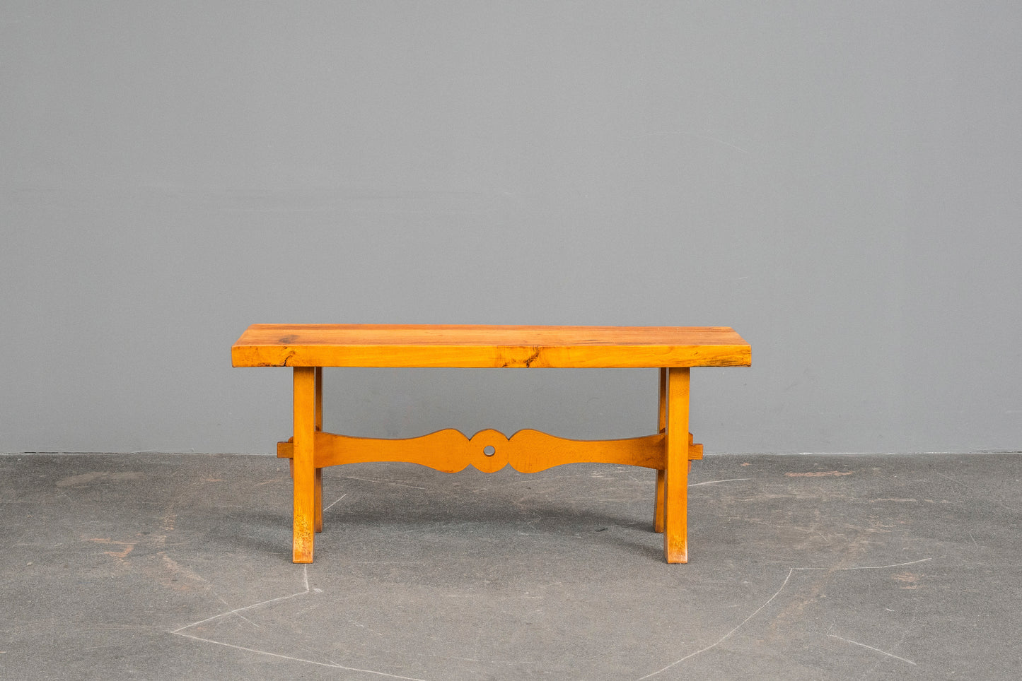 Biedermeier Stil Sitzbank in Buche - 1.Hälfte des 20.Jahrhunderts