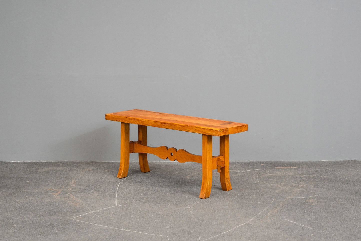 Biedermeier Stil Sitzbank in Buche - 1.Hälfte des 20.Jahrhunderts