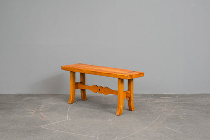 Biedermeier Stil Sitzbank in Buche - 1.Hälfte des 20.Jahrhunderts