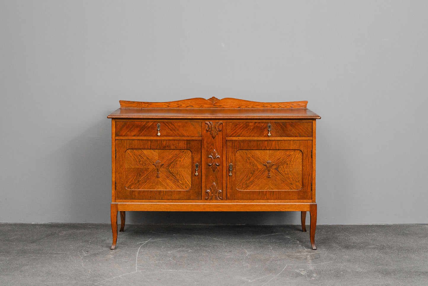 Jugendstil Anrichte / Sideboard in Eiche - Anfang des 20.Jahrhunderts
