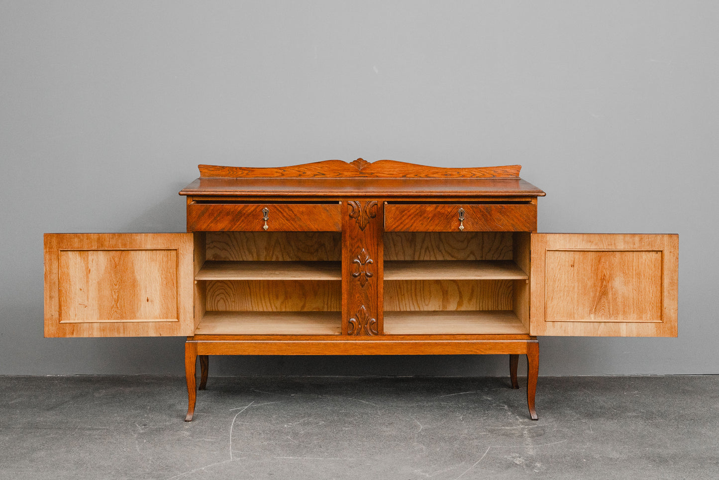 Jugendstil Anrichte / Sideboard in Eiche - Anfang des 20.Jahrhunderts