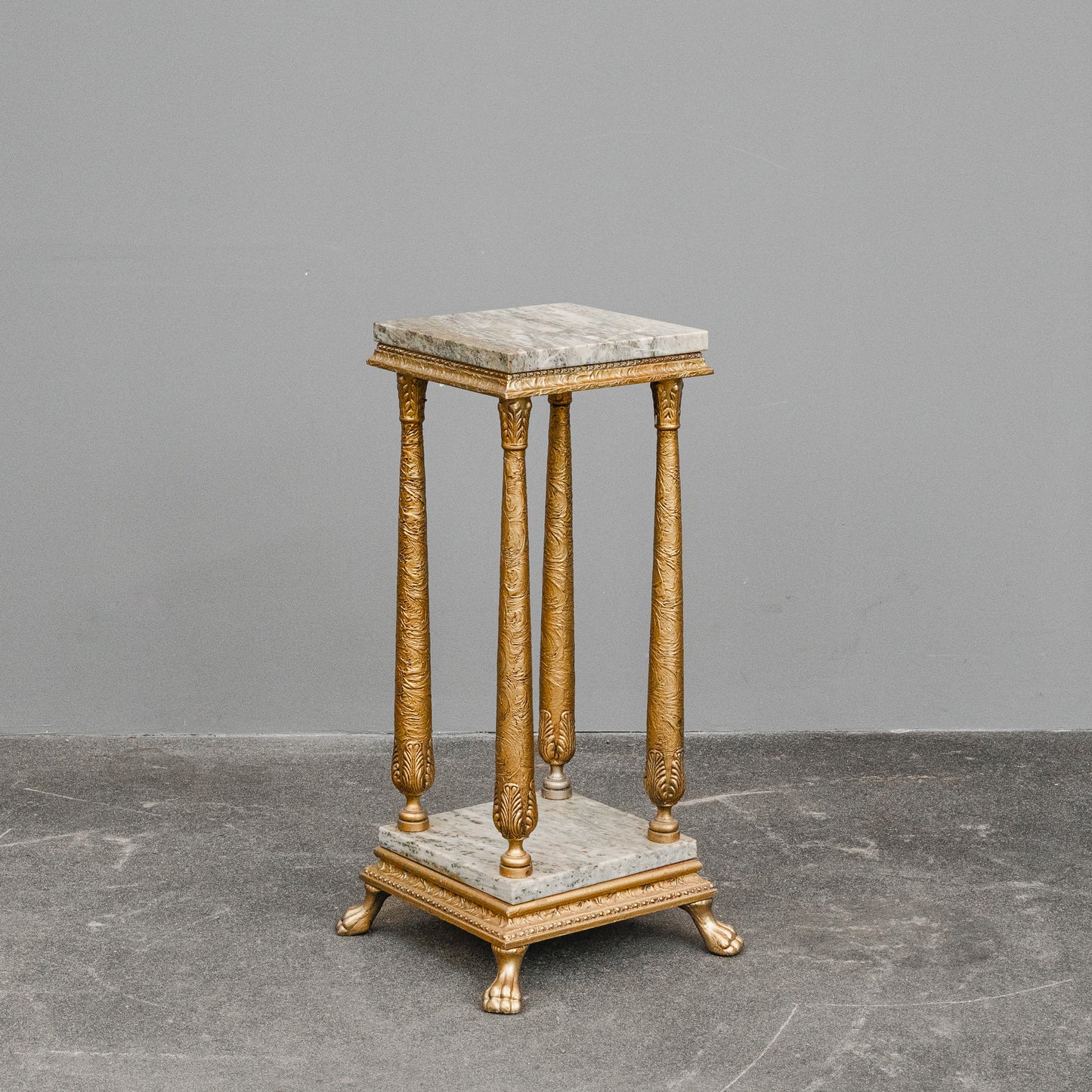Blumensäule / Podest im Antik Stil mit Marmor - 2.Hälfte des 20.Jahrhunderts
