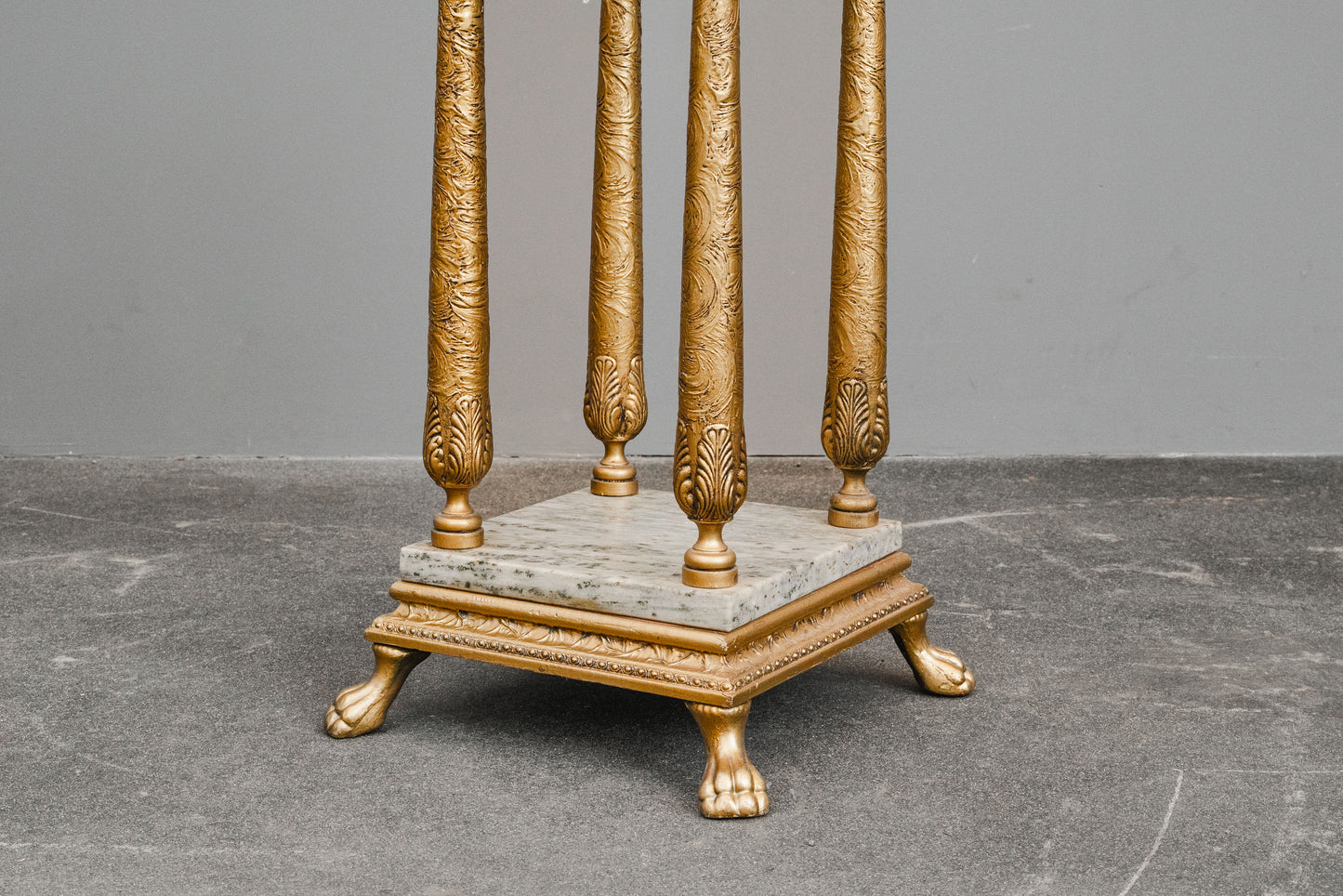 Blumensäule / Podest im Antik Stil mit Marmor - 2.Hälfte des 20.Jahrhunderts