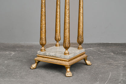 Blumensäule / Podest im Antik Stil mit Marmor - 2.Hälfte des 20.Jahrhunderts