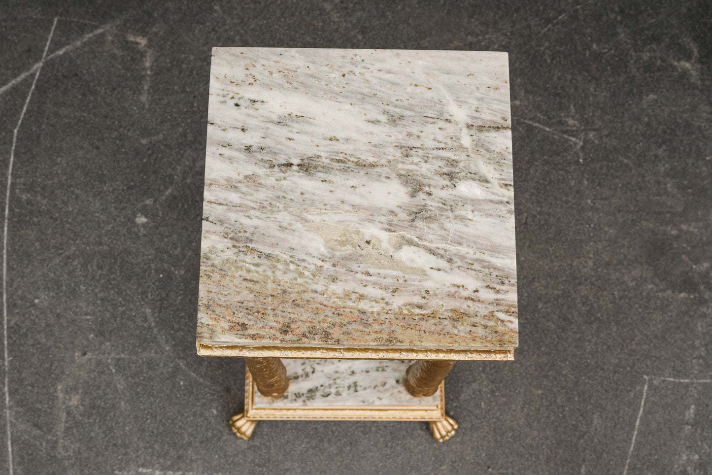 Blumensäule / Podest im Antik Stil mit Marmor - 2.Hälfte des 20.Jahrhunderts