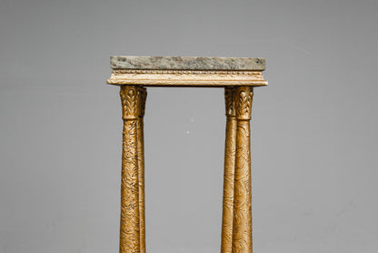 Blumensäule / Podest im Antik Stil mit Marmor - 2.Hälfte des 20.Jahrhunderts