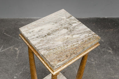 Blumensäule / Podest im Antik Stil mit Marmor - 2.Hälfte des 20.Jahrhunderts