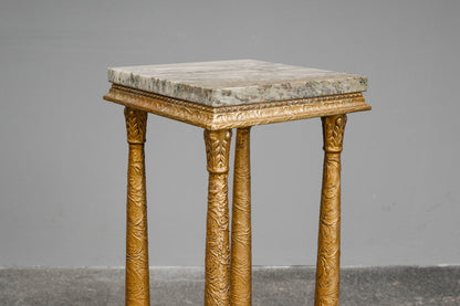 Blumensäule / Podest im Antik Stil mit Marmor - 2.Hälfte des 20.Jahrhunderts