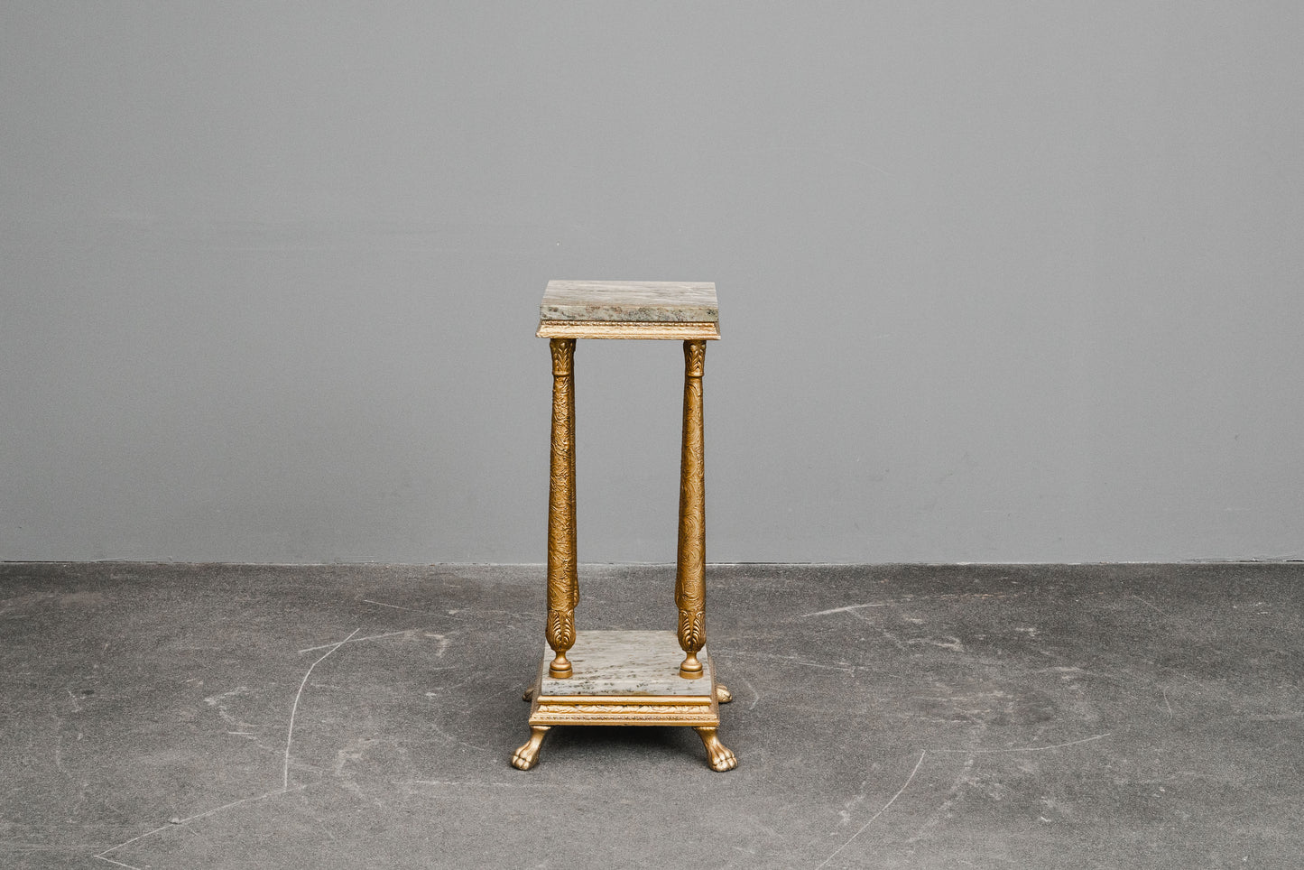 Blumensäule / Podest im Antik Stil mit Marmor - 2.Hälfte des 20.Jahrhunderts
