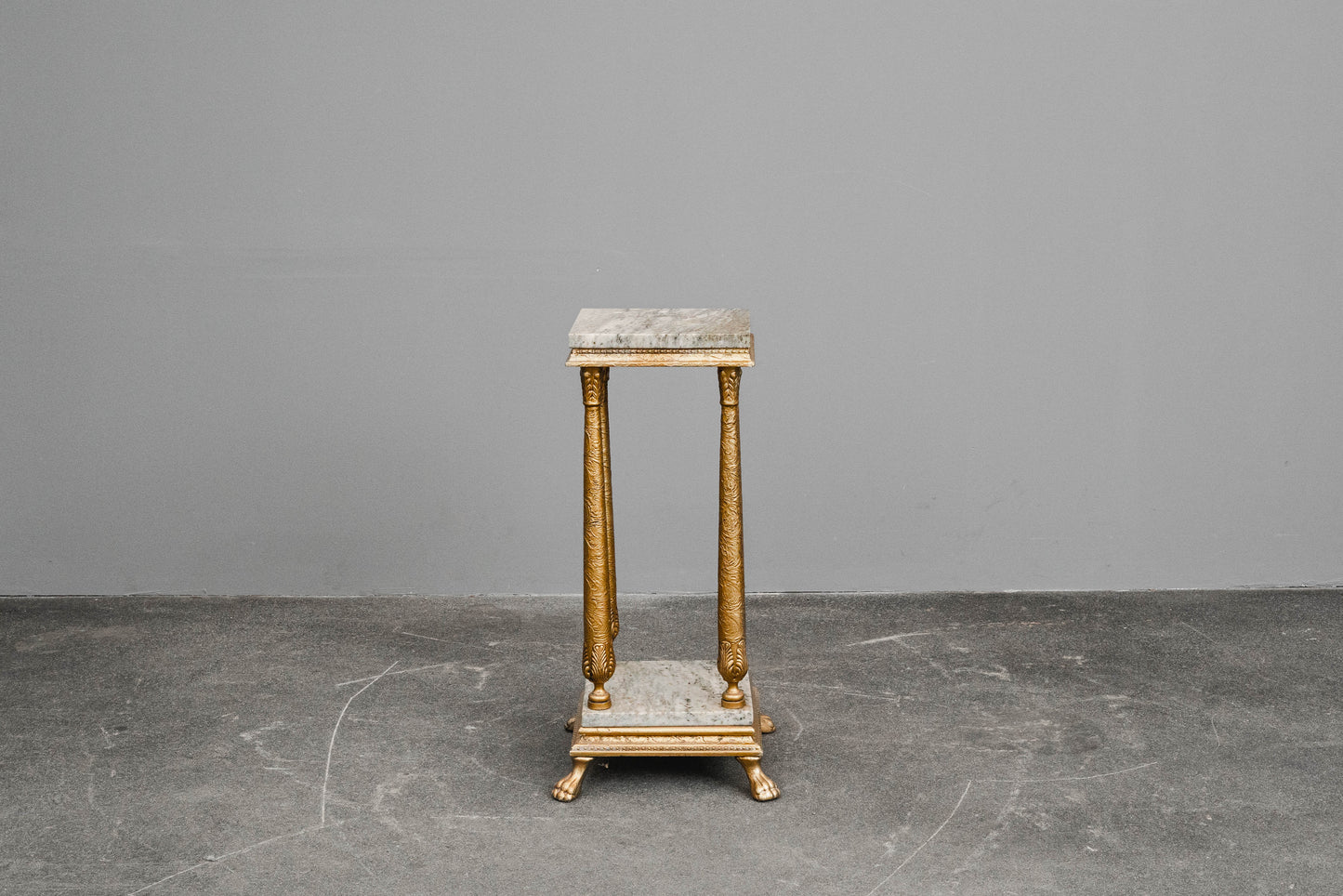 Blumensäule / Podest im Antik Stil mit Marmor - 2.Hälfte des 20.Jahrhunderts