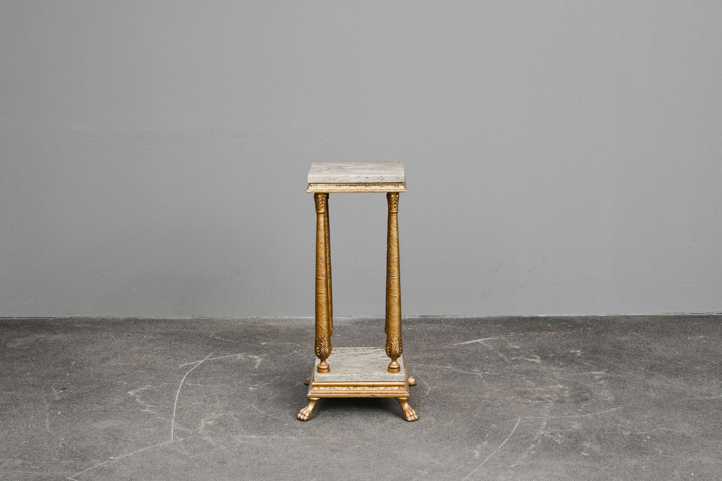 Blumensäule / Podest im Antik Stil mit Marmor - 2.Hälfte des 20.Jahrhunderts