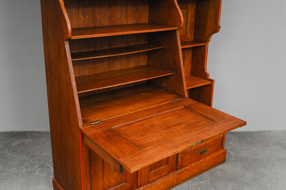 Jugendstil Bücherregal mit Sekretärfach in Eiche - Anfang des 20.Jahrhunderts