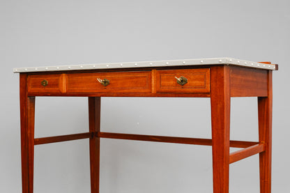 Jugendstil Schreibtisch in Mahagoni - Anfang des 20.Jahrhunderts