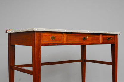 Jugendstil Schreibtisch in Mahagoni - Anfang des 20.Jahrhunderts