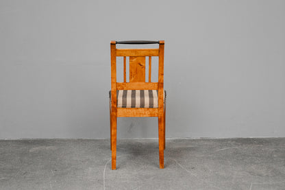 Biedermeier 6er Set Stühle in Birke - 19.Jahrhundert