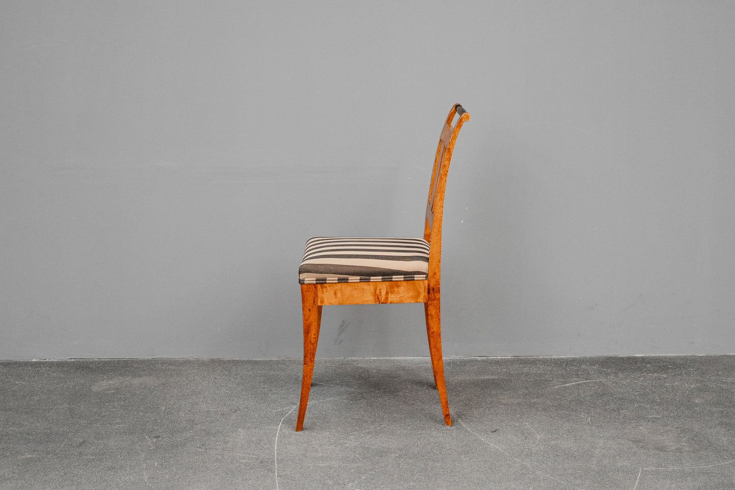 Biedermeier 6er Set Stühle in Birke - 19.Jahrhundert