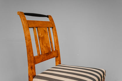 Biedermeier 6er Set Stühle in Birke - 19.Jahrhundert